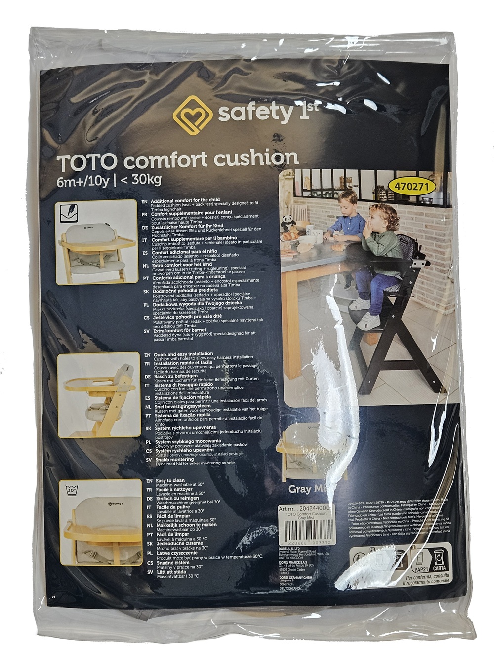 oryginalna wkładka Safety 1st GRAY MIST